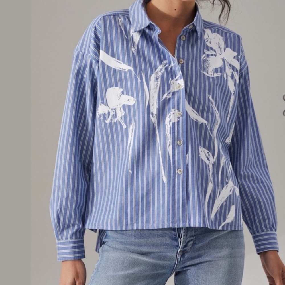 Anthropologie Maeve Button Down